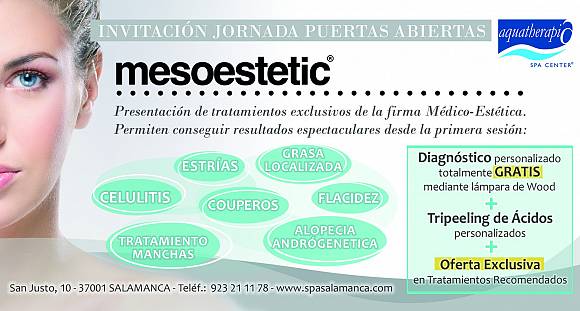 JORNADA PUERTAS ABIERTAS MESOESTETIC